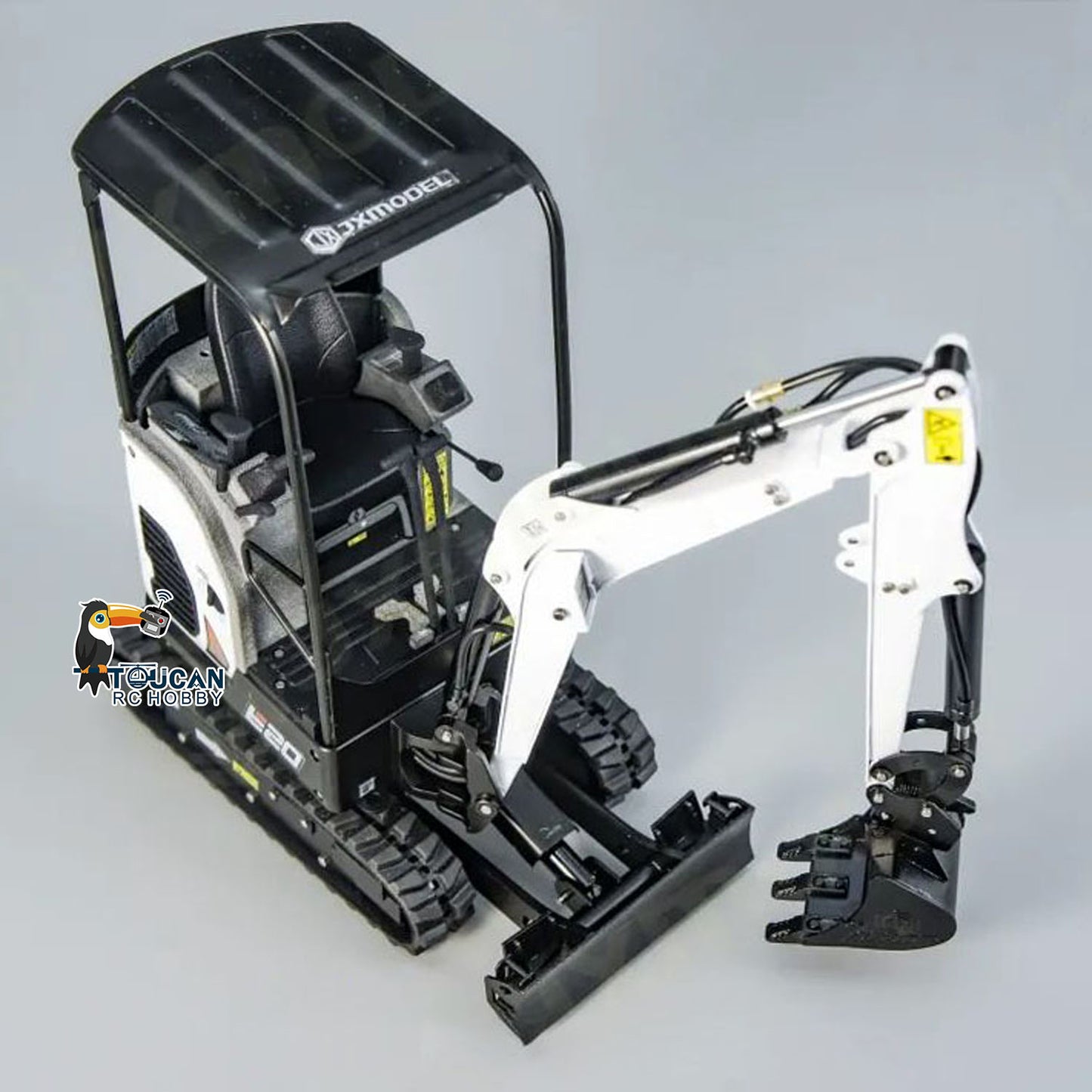 JX Model 1/14 E20 RC Hydraulic Excavator Mini Remote Control Digger Sounds Light