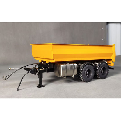 TOUCAN 2 Axles 1/14 Metal Dump Trailer Manual Support Legs for 6x6 Remote Control Tractor Truck RC Lorry Hydraulic Crane 4151 AK