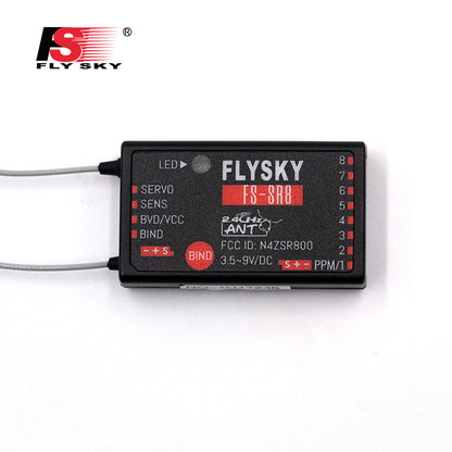 IN STOCK FLYSKY FS-SR12 FS-SR8 2.4G ANT 12CH Receiver for FS-ST8 Radio Transmitter RC Airplane