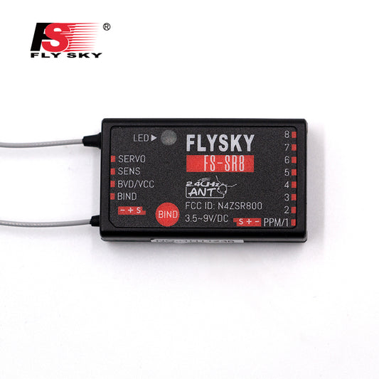 Récepteur FLYSKY FS-SR12 FS-SR8 2.4G ANT 12CH pour émetteur radio FS-ST8 pour avion RC