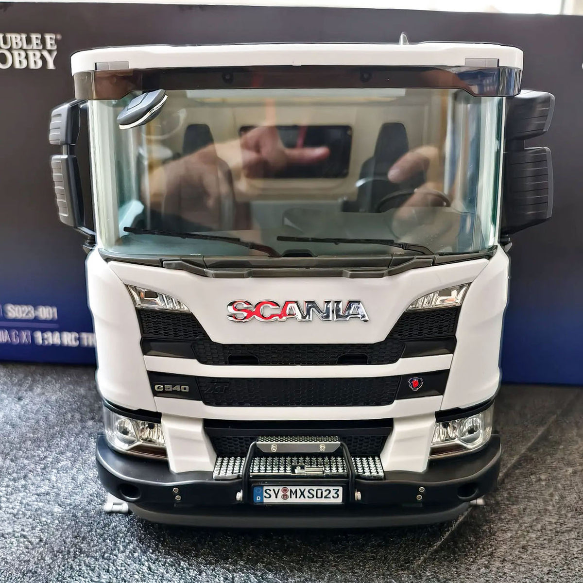 DoubleE Scania G540 Painted Plastic Cabin S023-002 Light System for 1/14 RC Hydraulic Dumper Truck DIY Tipper Model