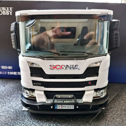 DoubleE Scania G540 Painted Plastic Cabin S023-002 Light System for 1/14 RC Hydraulic Dumper Truck DIY Tipper Model