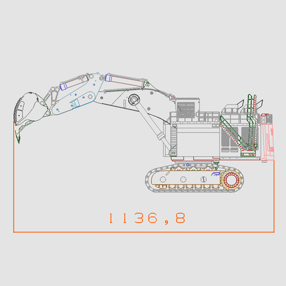 1/25 R9800 RTR RC Hydraulic Excavators