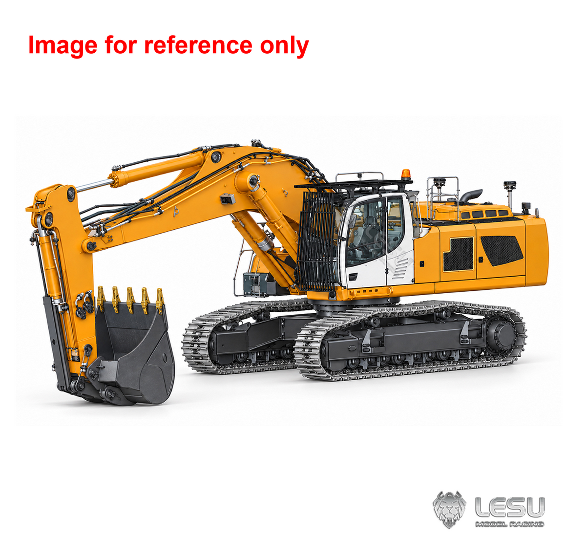 LESU LR956 1/14 Metal 2Arms RC Hydraulic Drive Excavator B0029 Dual Pumps KIT/PNP/RTR with 9CH Valve Light System Electronic Display Screen