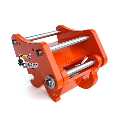 TOUCAN 1/8 Metal RC Excavator Attachments for 385CF Hydraulic Digger, Ripper, Bucket, Rake, Quick Coupler & Construction Model