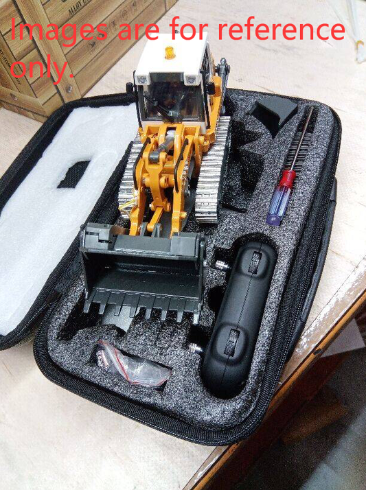 Second Hand US Stock 1:50 RC Electric Lifting Tracked Loader LR636 2.4G Construction Vehicle Metal Bucket Tracks Ripper RTR Model Light Sound Battery