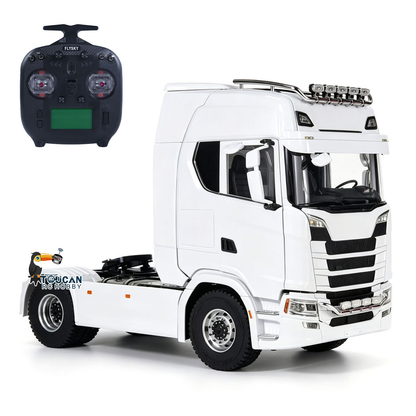 MD 2Speed 1/14 4WD Metal Radio Control Tractor Truck 770S Differential Locks RC Lorry Car HobbyWing ESC Lights Sounds RTR Model