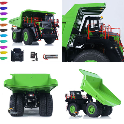 LESU 1/16 Metal Hydraulic RC Mine Truck Mining Tipper Aoue R100E RTR Construction Vehicles PL18EV Lite Radio Control Dumper Car