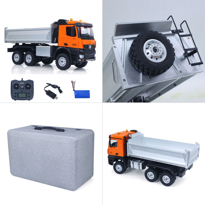 Fast Shipping 1/14 HUINA 1598 2.4G Remote Control Dumper 6*6 Engineering Transport Vehicle Lifting Rod Tipper Car Light Sound Battery Toys