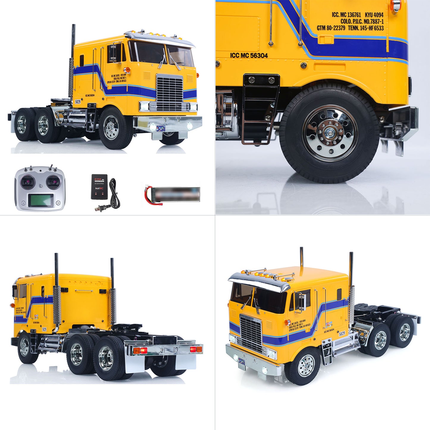 TOUCAN 1/14 Remote Control DIY Tractor Truck 6*4 TAMIYA Chassis 56304 3Speed Transmission Light Sound System RTR Flysky Radio