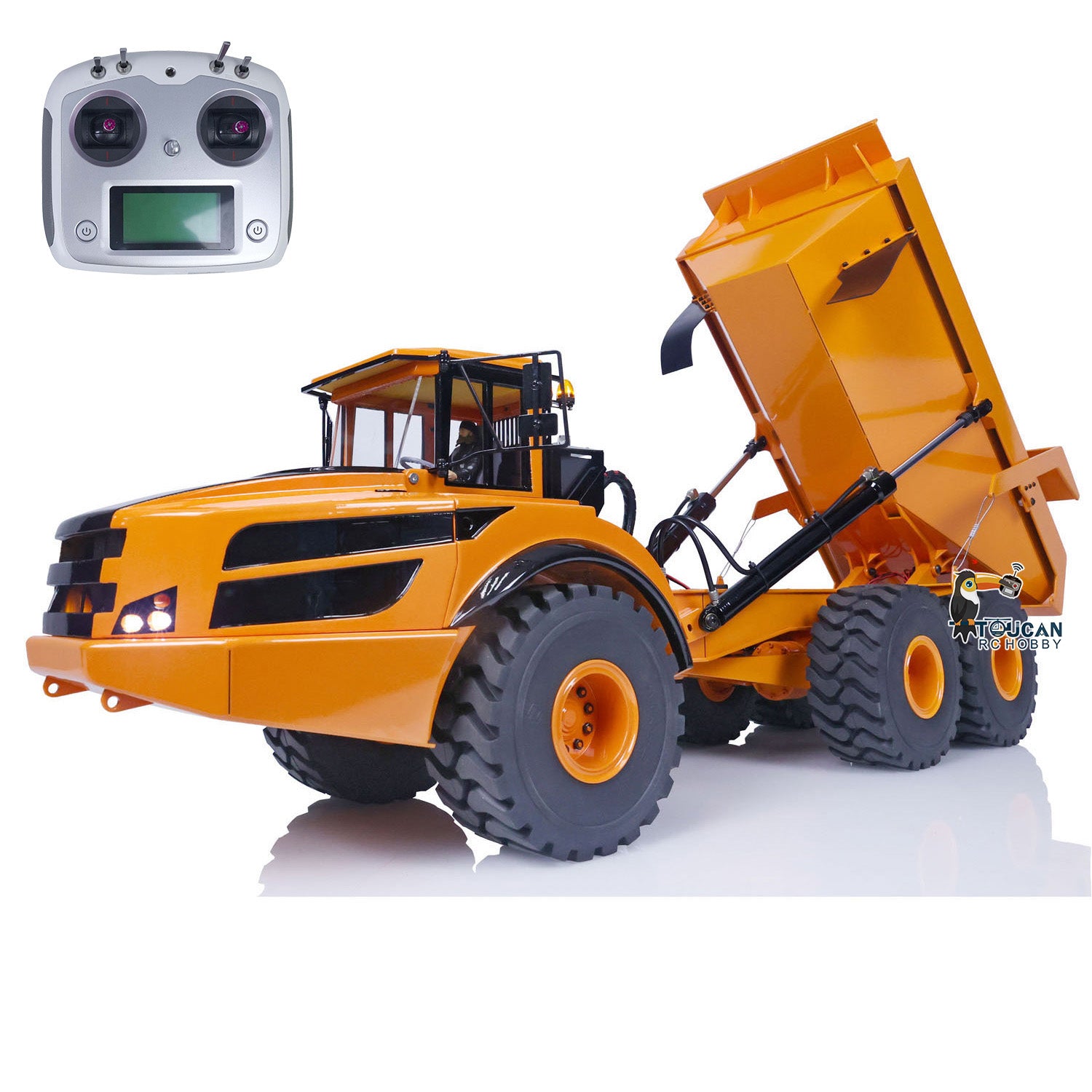 XDRC 1/14 PNP 6x6 Metal Hydraulic A40G RC Articulated Truck Dumper
