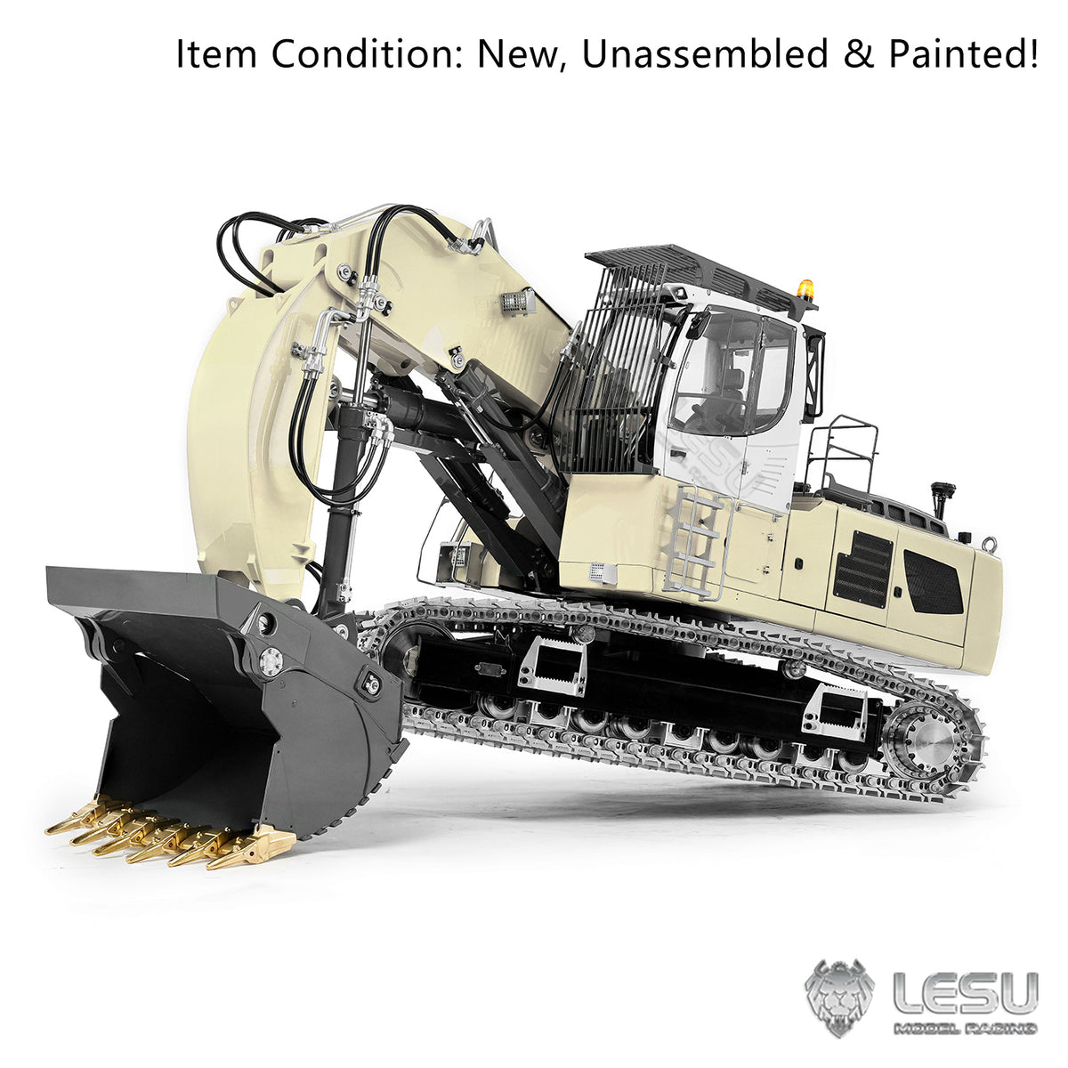 LESU Aoue LR956 1/14 Metal RC Front Shovel Digger B0041 Dual Pumps Hydraulic Excavator KIT/PNP/RTR with 4CH Valve Brushless Motor Light System