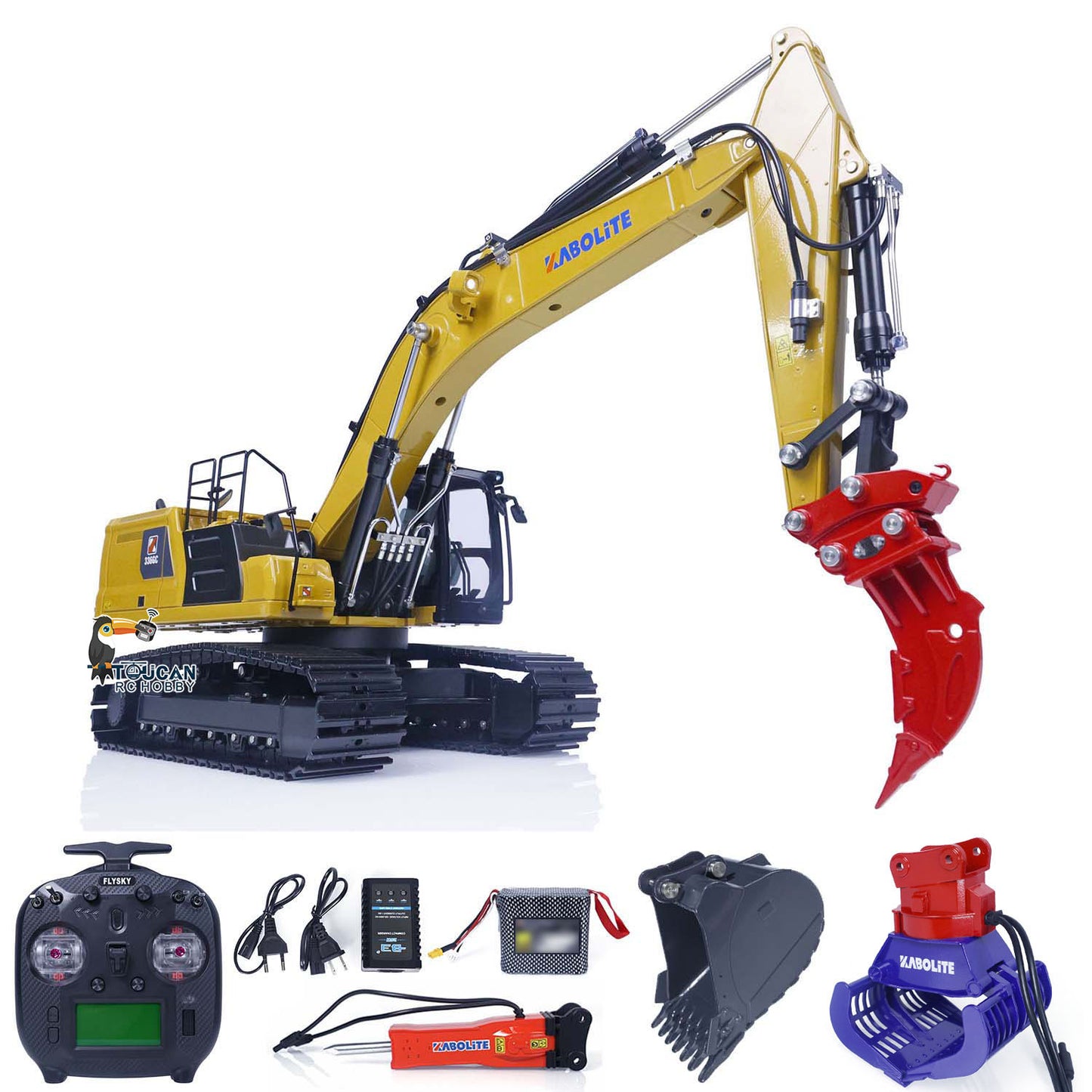 Fast Shipping 1/18 RC Hydraulic Excavator Kabolite K961 100S RTR Remote Control Digger Model