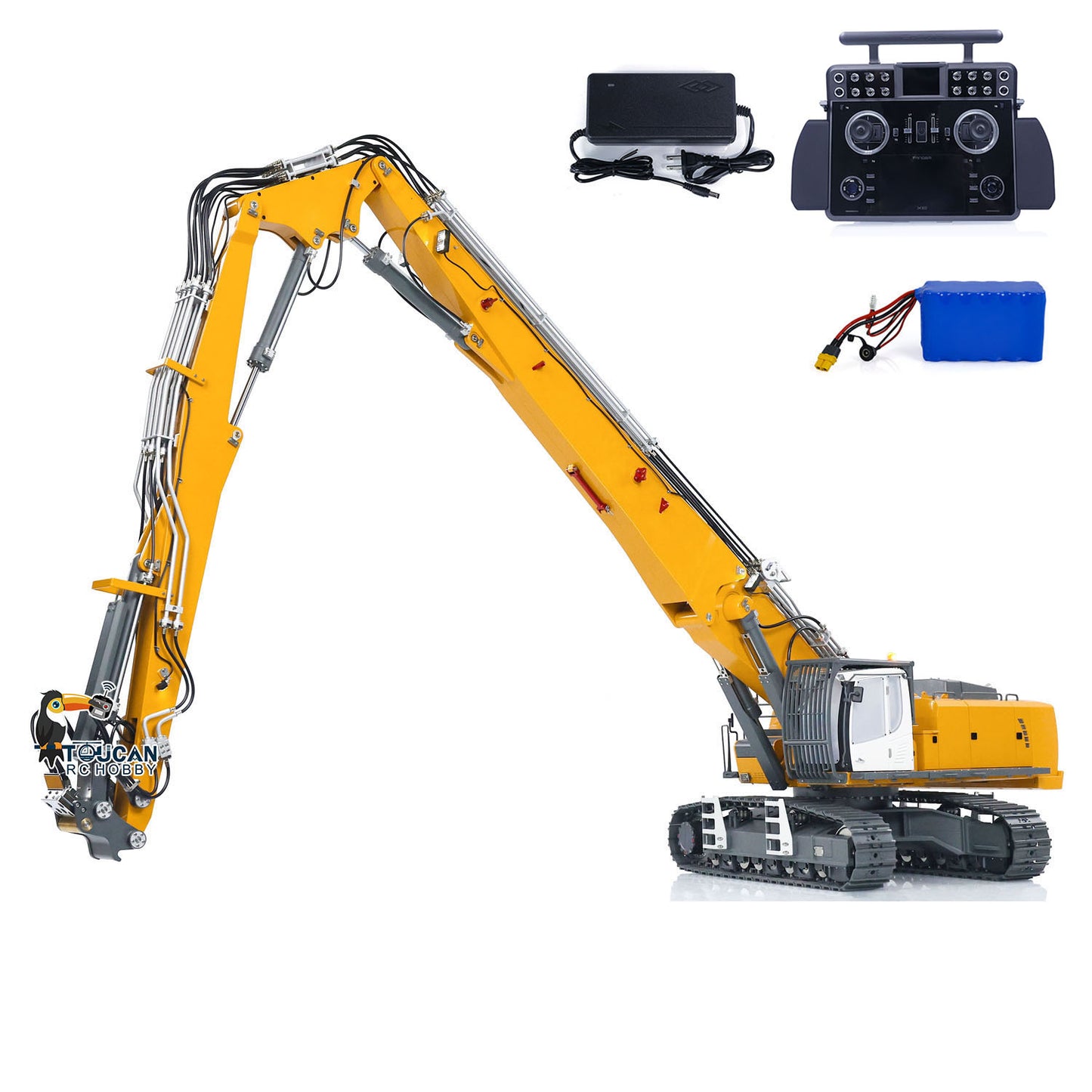 1/14 K970-300 Hydraulic Demonlition RC Excavator With Tandeme XE Remote Controller