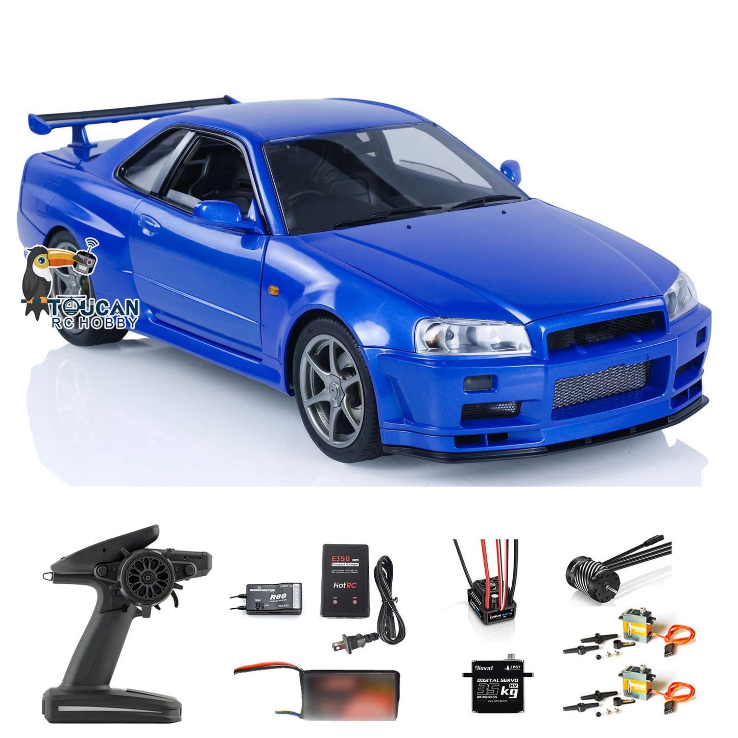 AUF LAGER Capo 4WD RC Drift Rennwagen 1/8 R34 RTR Autos