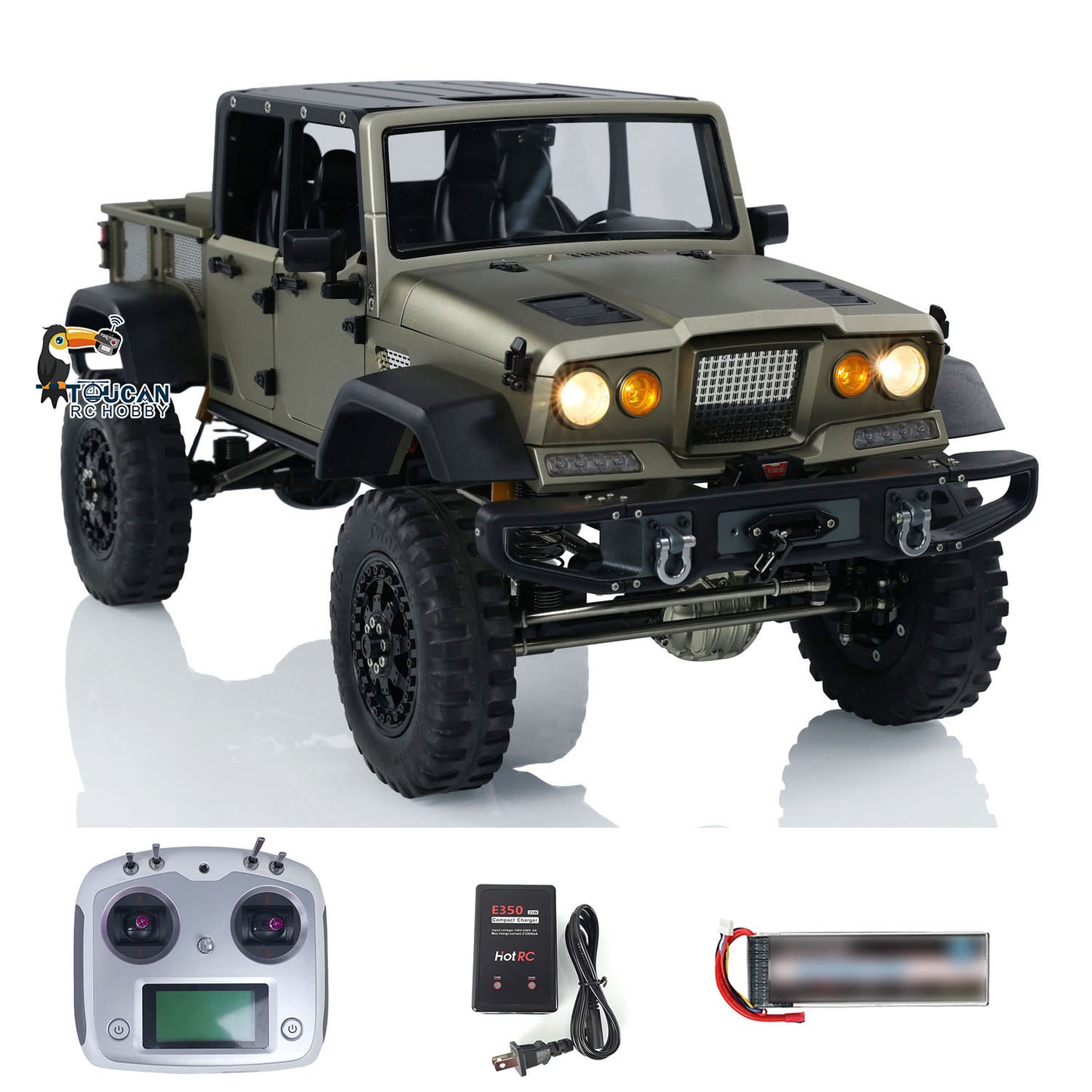 RTR TWOLF 1/10 TW-715 RC Off-road Metal Crawler Climb Truck