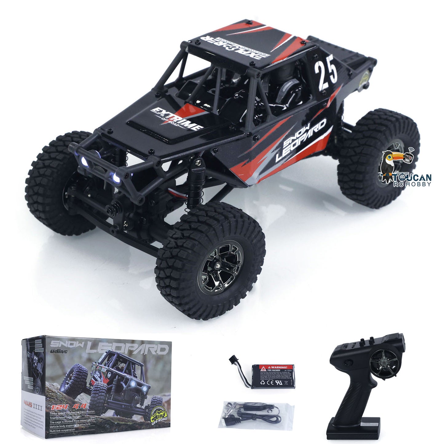 IN STOCK UdiRC UCX2405PRO 1/24 2.4G 4WD RC Rock Crawler Brushless Motor ESC Radio Controlled Off-Road Vehicles RTR Model Car Toys Battery