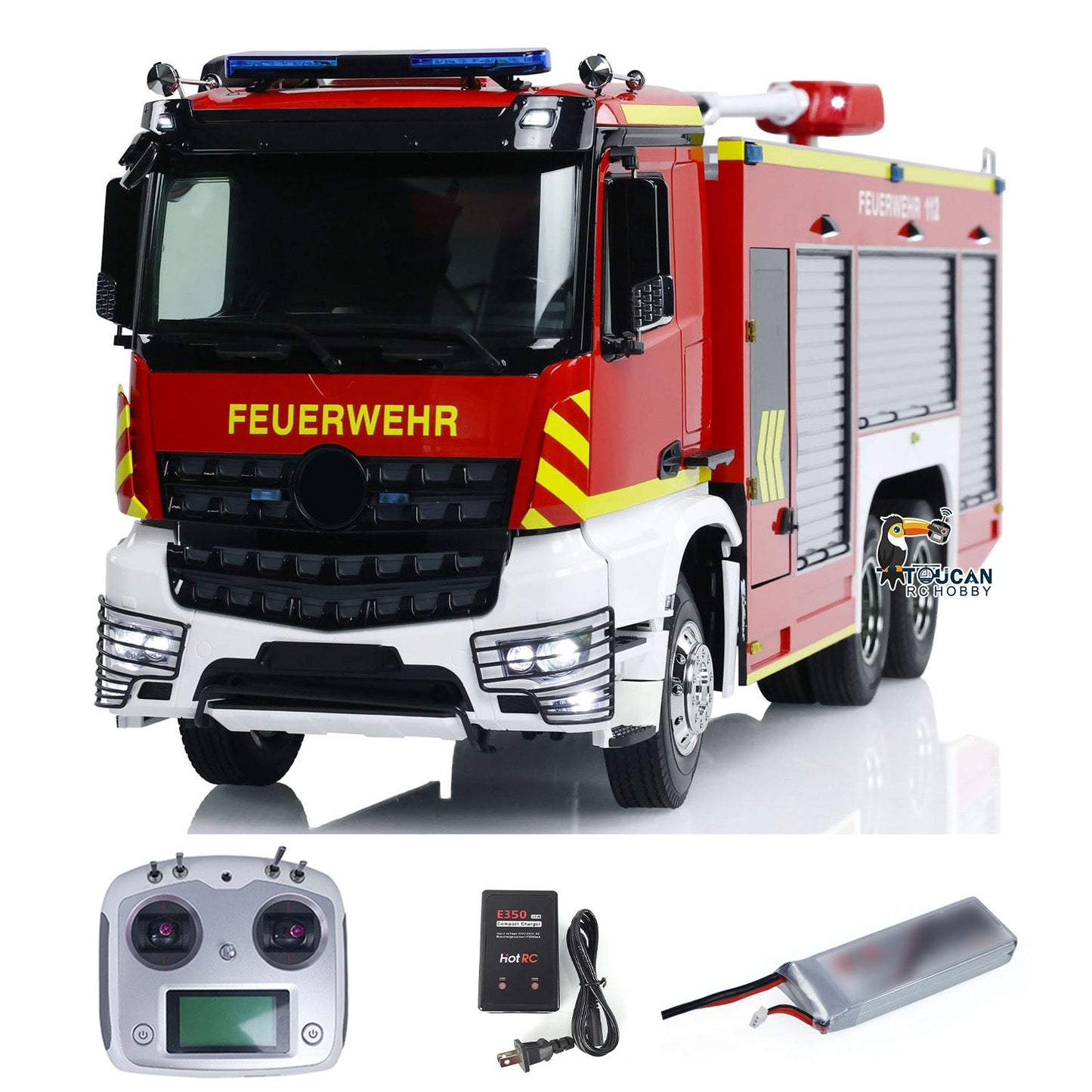 1/14 6x4 RC Fire Fighting Truck Fire Vehicles RTR