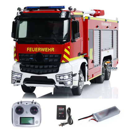 Camion de lutte contre les incendies RC 1/14 6x4 Véhicules de pompiers RTR