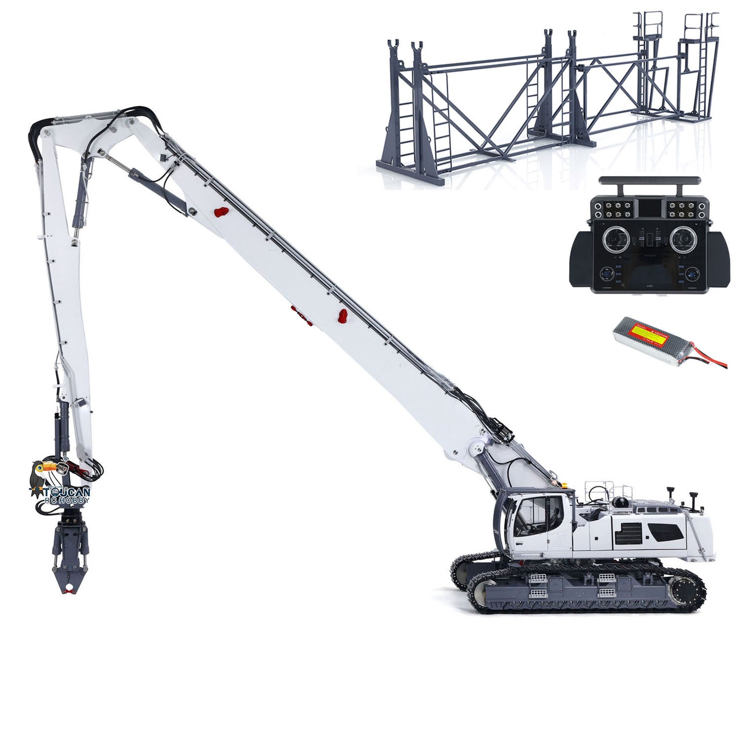 LESU 1/14 RC Full Hydraulic Demolition Excavator LR960 RTR Digger Frsky XE Radio RTR Version 960