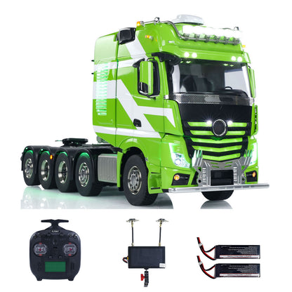 Unitru-01 3363 1/14 RC Tractor Truck Remote Control Lorry Car 10*10 Metal Chassis Smoke ST8 Radio Differential Lock RTR Light Multimedia Display Screen