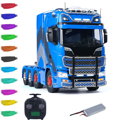 770S 1/14 RC Tractor Truck 8x8 Metal Chassis Remote Control Lorry ST8 Battery