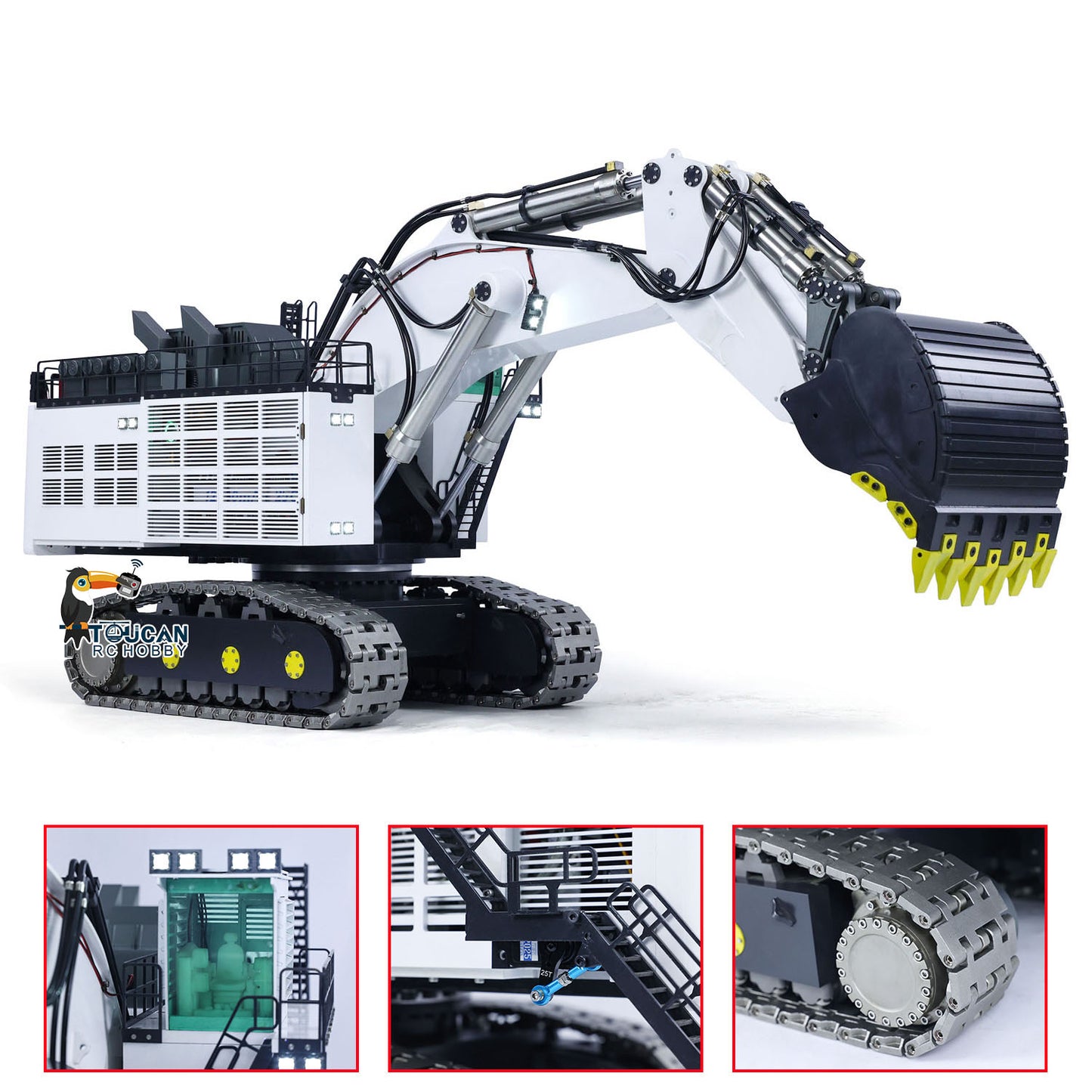 IN STOCK 1/25 RC Hydraulic Excavator R9800 Heavy Duty Double Pump Without Radio