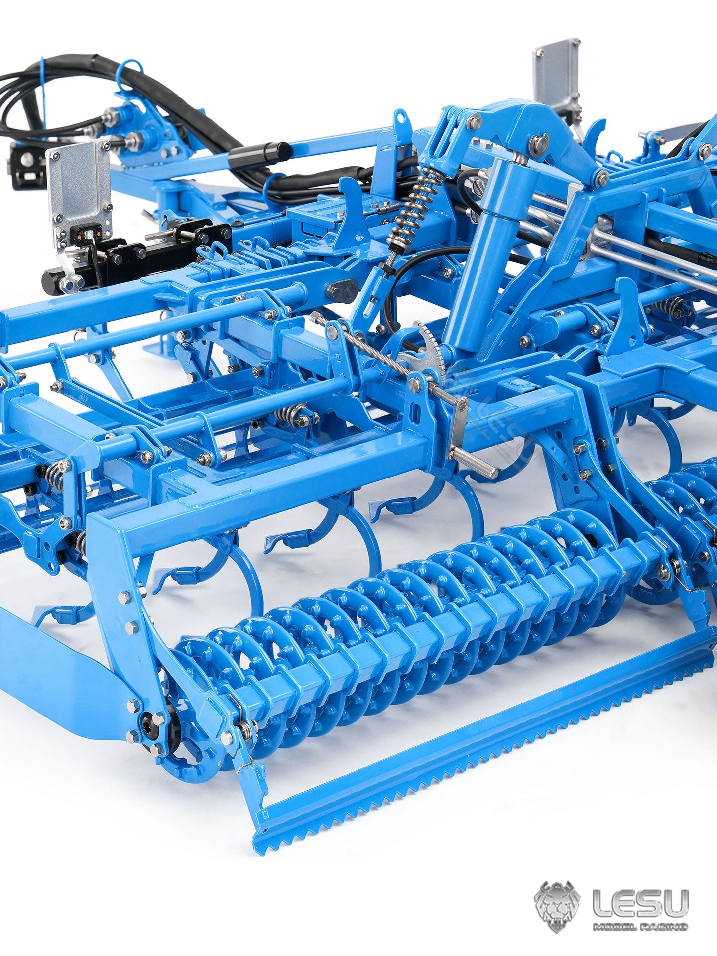 LESU Metal K500 Seedbed Pre-sowing Soil Preparation Machine Planter Plough for 1/14 RC Hydraulic Tractor Car AOUE 1050 Model
