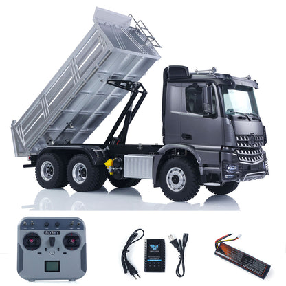 1/14 2.4G Remote Control Electric Lifting Dumper 5702 Model 6*6 Tipper Vehicle 2Speed Sound Light Motor RTR Car Gifts Adults