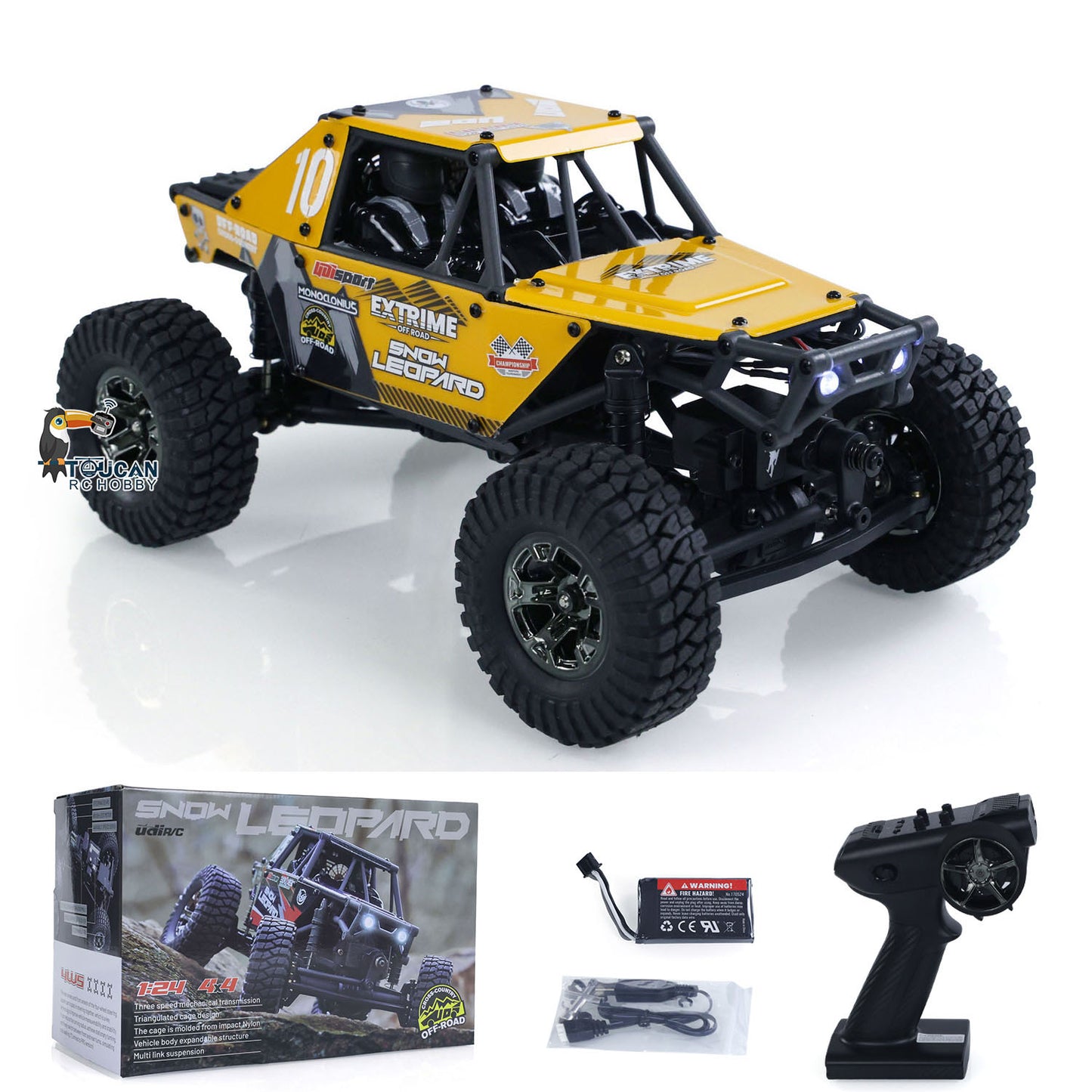 IN STOCK UdiRC UCX2405PRO 1/24 2.4G 4WD RC Rock Crawler Brushless Motor ESC Radio Controlled Off-Road Vehicles RTR Model Car Toys Battery