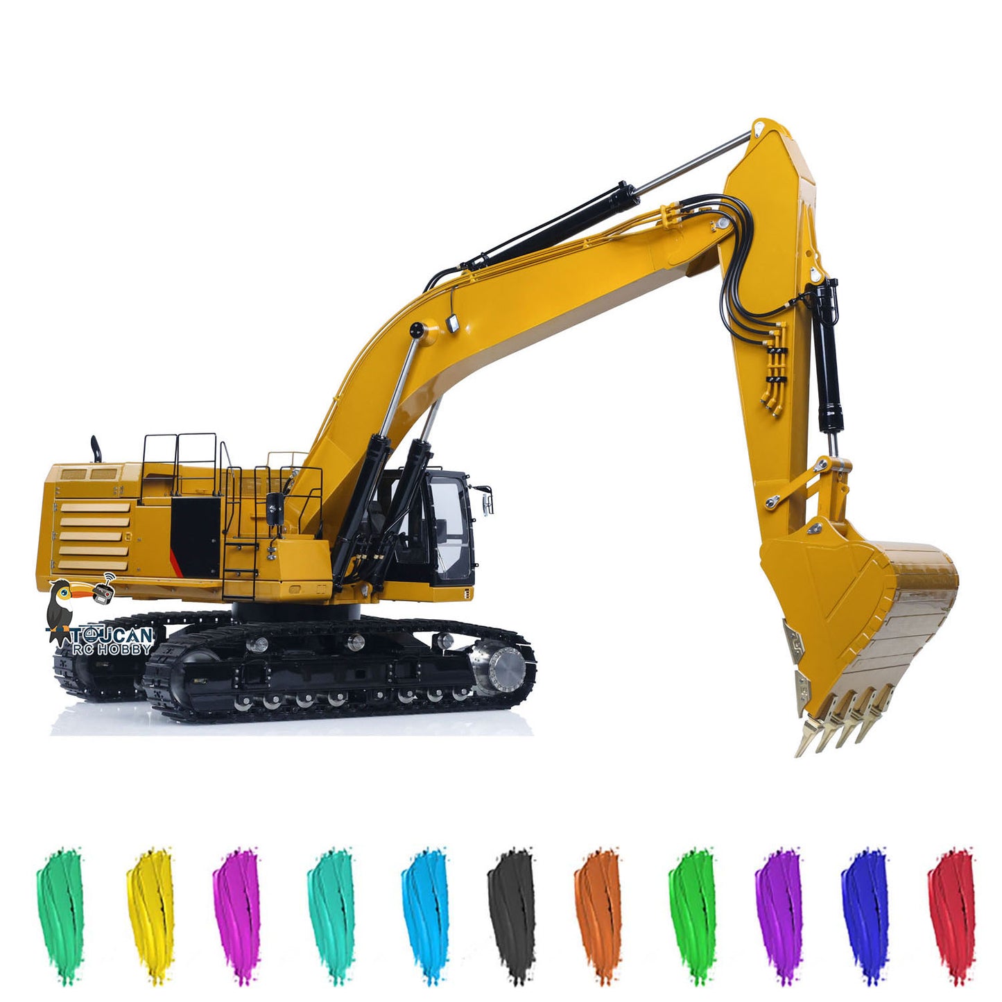 LESU C374F 1/14 Hydraulic RC Heavy Excavator Metal Radio Controlled Digger Paladin PL18EV LITE 6CH Valve Brushless Motor Pump Assembled or KIT