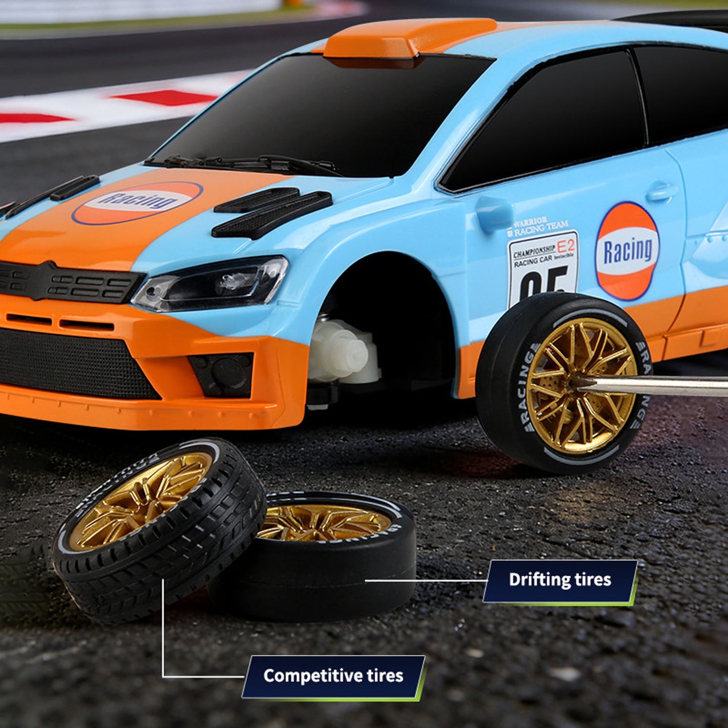 JJRC Q233 1/24 Transformable 4*4 Remote Control Drifting Car RC Rally Vehicle Motor ESC Servo Light Effect No Sounds RTR