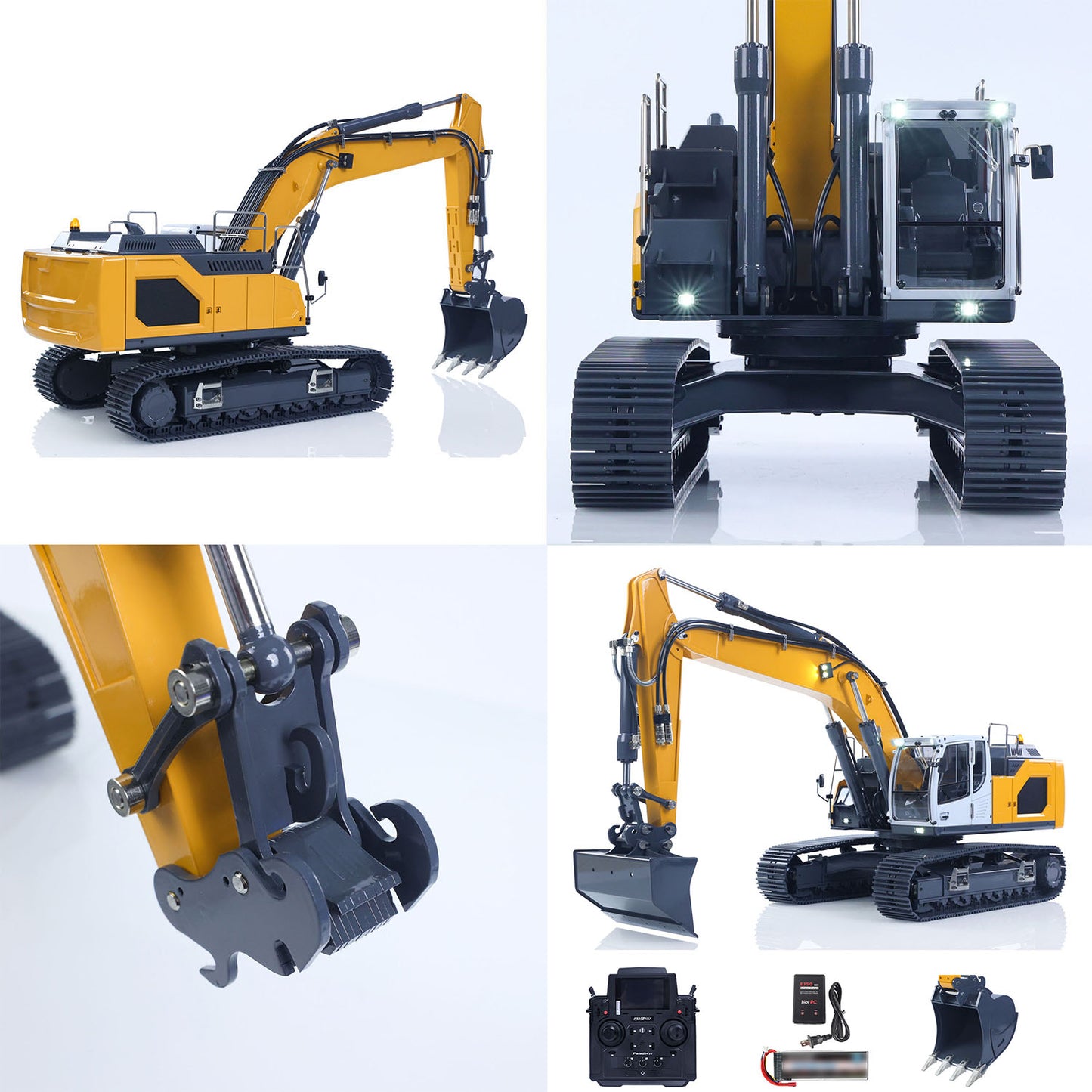 Shipping 1:14 Hydraulic RC Excavator for Remote Control 945 5CH Reversing Valve