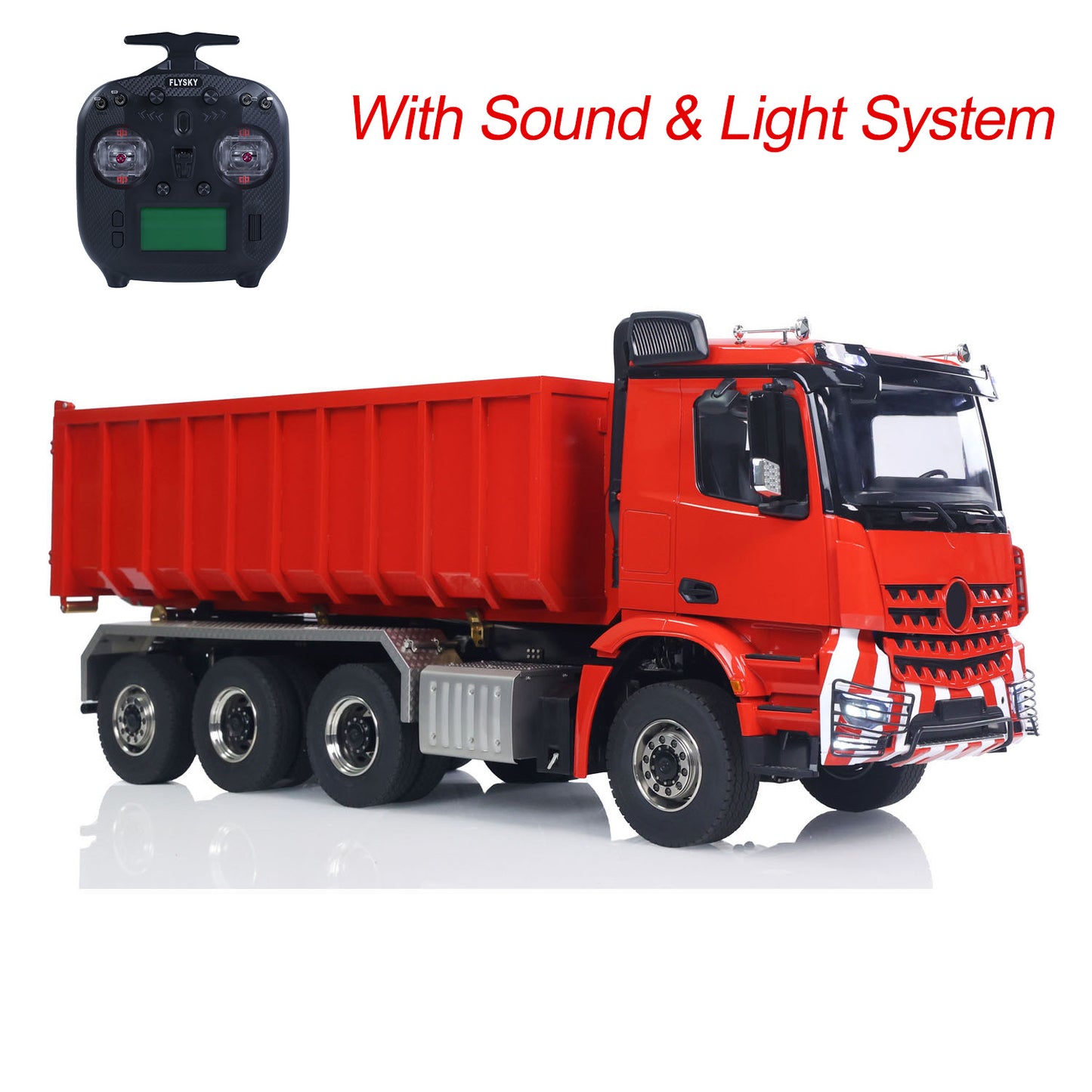 1/14 8x8 Metall RC PNP Hydraulisch lackiert montiert Roll On/Off Muldenkipper