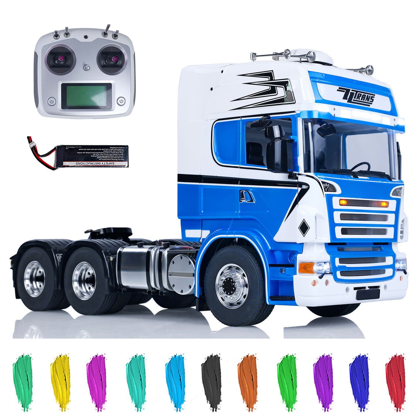 1/14 RC Traktor Lkw 6x6 LESU Metall Chassis RTR Fernbedienung Auto