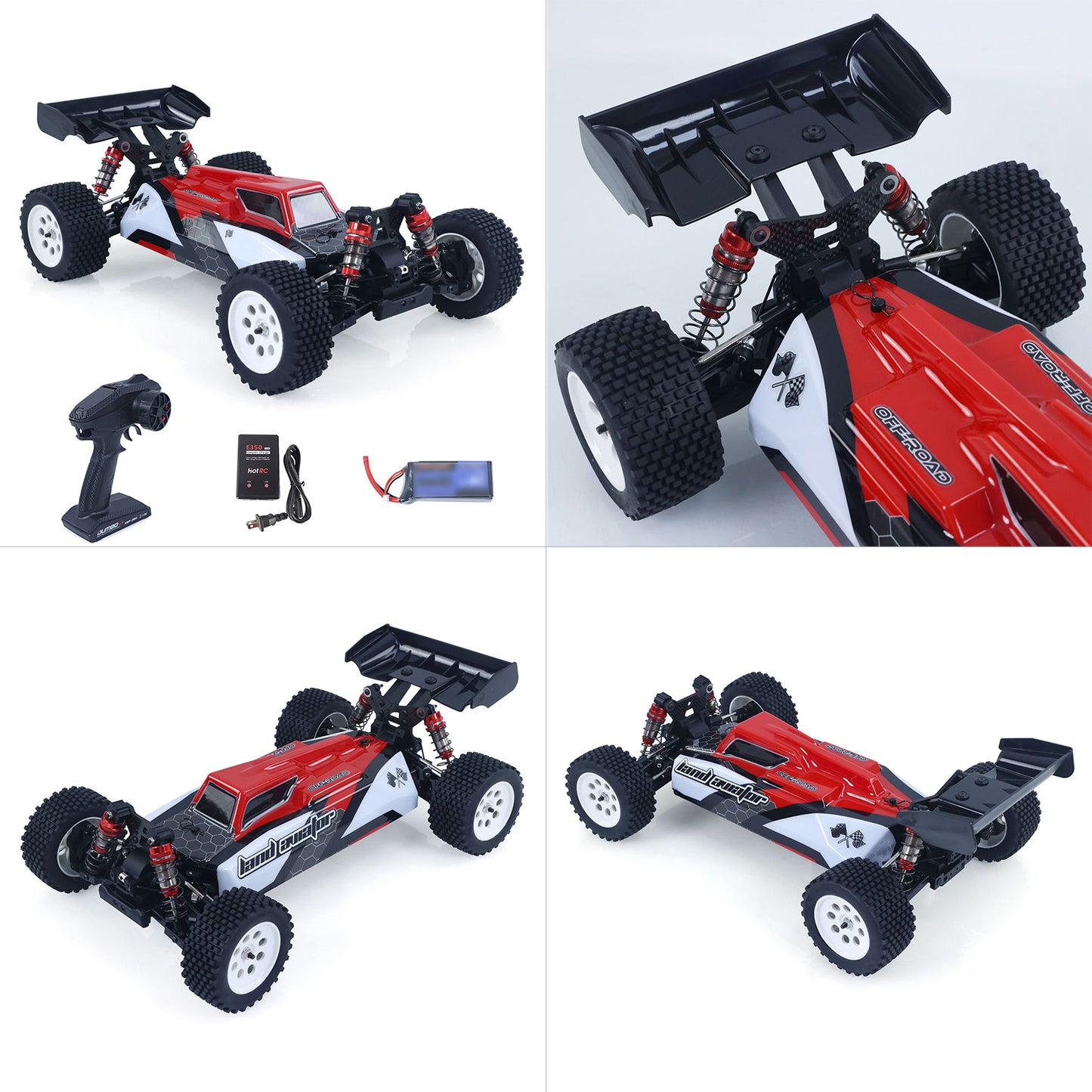 US Stock 70KM/H 1/10 High Speed Radio Control Off Road Vehicle 1001 RC Model Car Hobbywing 60A ESC 3650 Brushless Motor Ready to Run