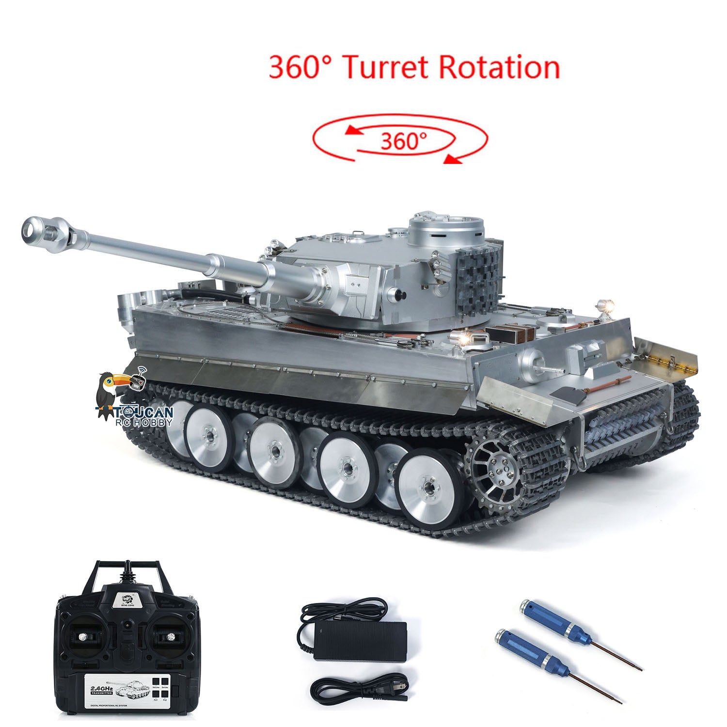 Henglong 1/8 Scale Full Metal German Tiger I RTR RC Tank 3818
