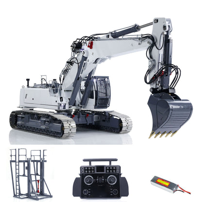 LESU 1/14 RC Excavatrice hydraulique complète LR960 RTR Digger Frsky XE Radio Battery sans système sonore