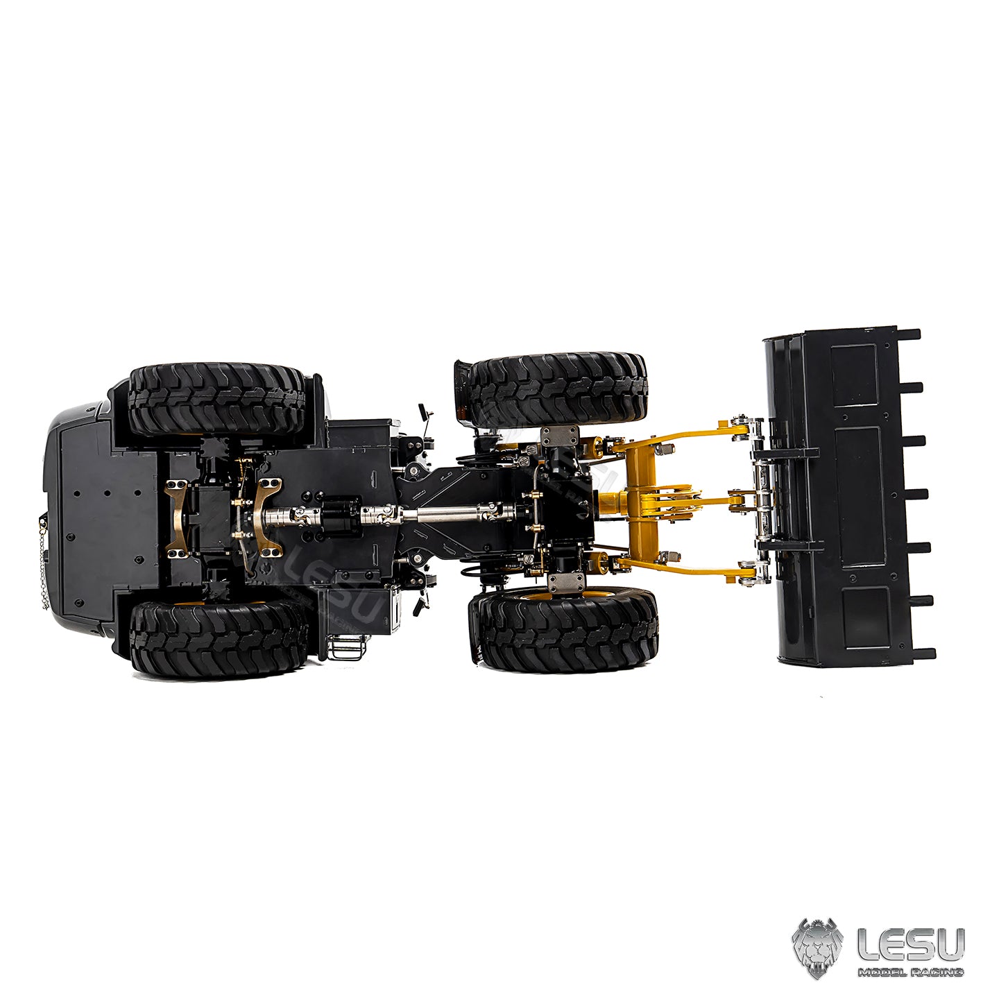 Metal LESU 1/14 RC Hydraulic Loader Aoue WA100M-8 4X4 RTR Construction Vehicle Axle Lock Sound Light ST8 Radio