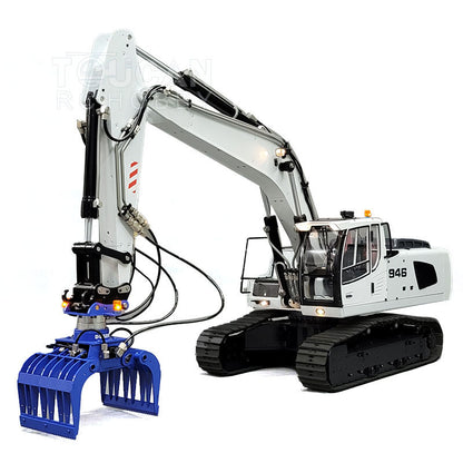 MTM 1/14 946 RC 2 Arms Metal ARTR Hydraulic Tracked Excavator Digger With Ripper Grab Bucket