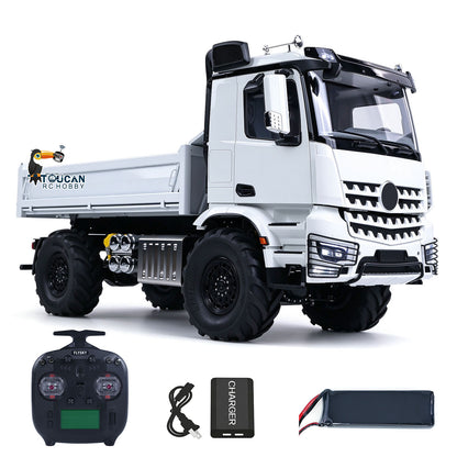 3363 MD 1/14 4x4 Metal Remote Control Hydraulic Dumper 2Speed Gearbox Differential Locks RC Tipper Model ST8 Radio Light Sound