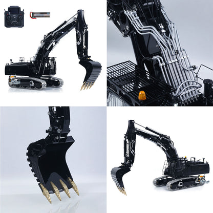 LESU LR956 1/14 RC Digger 7CH Valves 3Arms Radio Control Hydraulic Excavator Metal Chassis Construction Machine Brushless Motor Flysky PL18EV LITE
