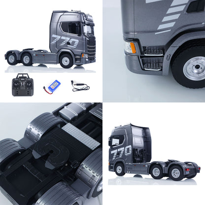 SOLD OUT Fast Shipping 1/18 Plastic 6X4 Remote Control Tractor Truck 770S 1501 RWD RC Lorry Vehicle Light Sound Ready to Run Model Toys for Adults