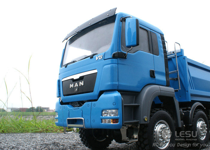 IN STOCK LESU MAN 8*8 Hydraulic RC Dumper Truck Bucket Model Motor ESC Servo 1/14 TAMIYA