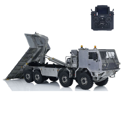 Metal 1/14 RC Hydraulic Off Road Military Truck T815 Remote Control 3Speed 8*8 Roll on off Dumper Model Paladin ST8 Radio