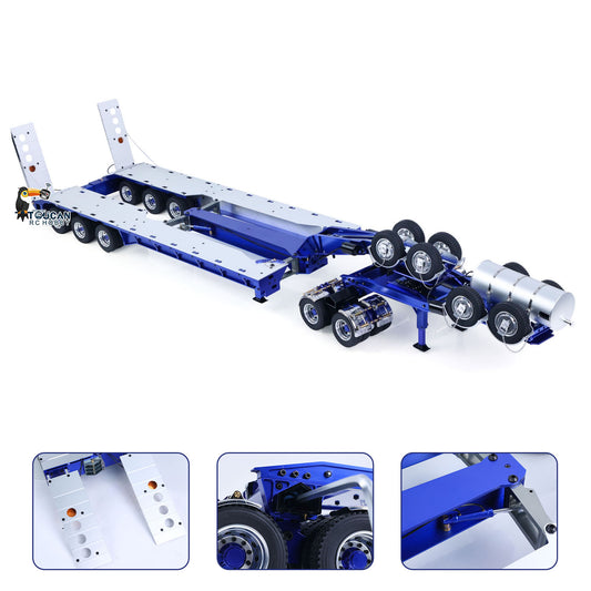 Remorque Drake en métal JDMODEL 1,5 M pour camion tracteur TAMIYA 1/14