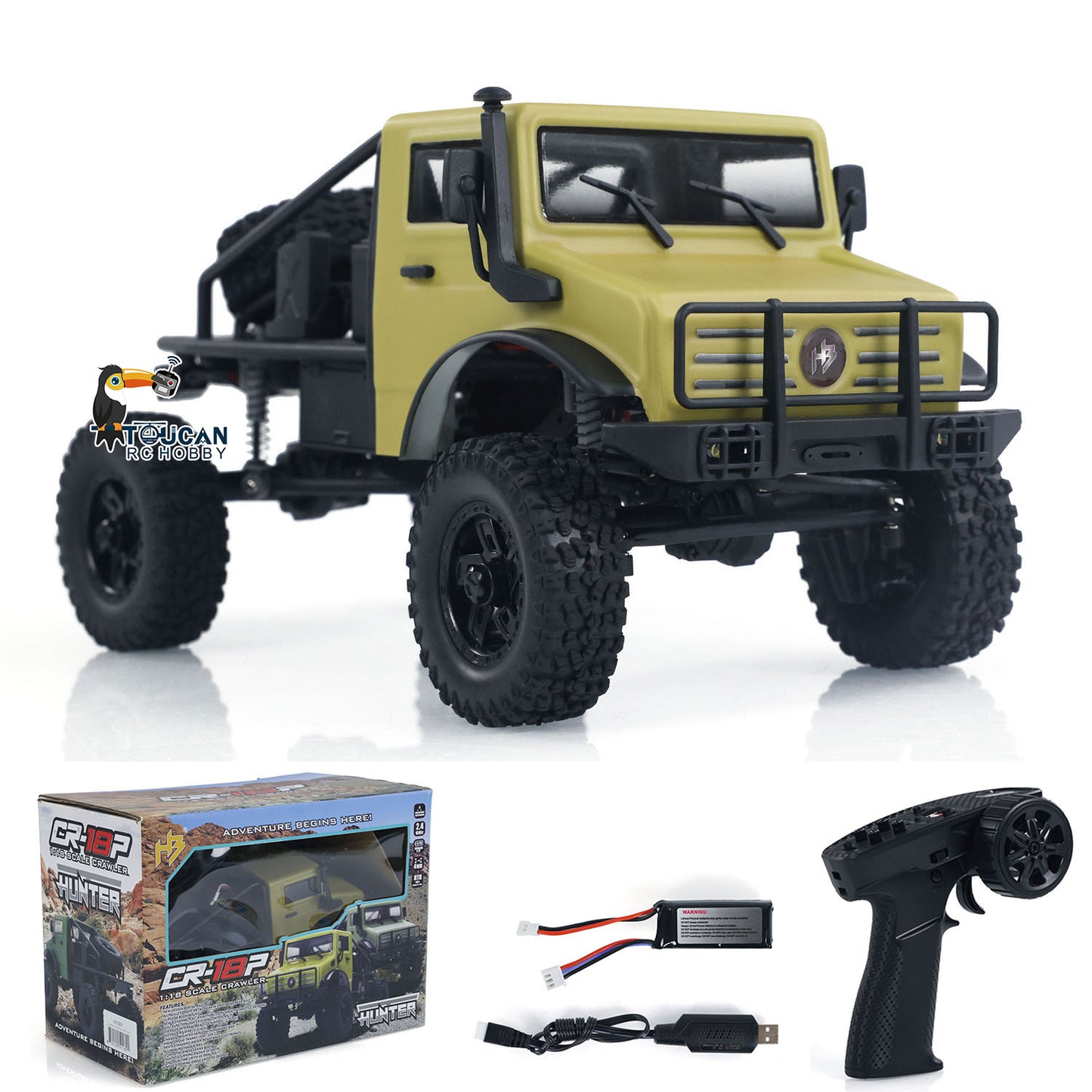 IN STOCK Hobby Plus CR18P 1/18 RC Rock Crawler Car 4WD Wireless Control Off-road Vehicles