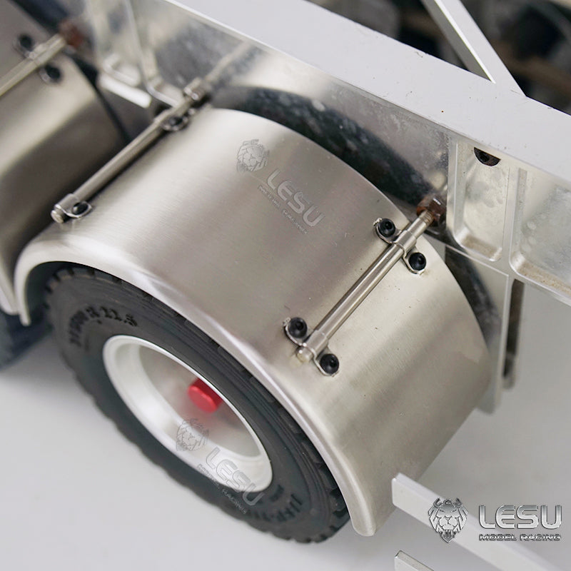 LESU Metall Kotflügel für TAMIYA 1/14 DIY RC Traktor Dumper Anhänger