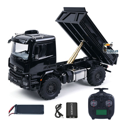 3363 MD 1/14 4x4 Metal Remote Control Hydraulic Dumper 2Speed Gearbox Differential Locks RC Tipper Model ST8 Radio Light Sound