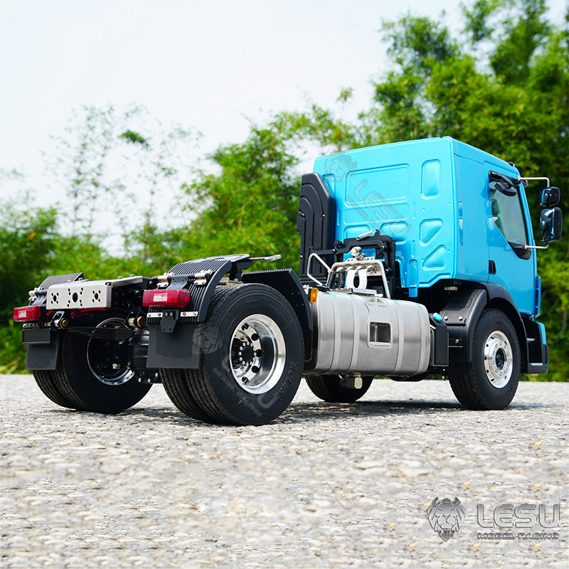 LESU Z0029 1/14 Metal 4x2 RC Tractor Truck with 2Speed Transmission Light Sound System for Construction Vehicle Enthusiast